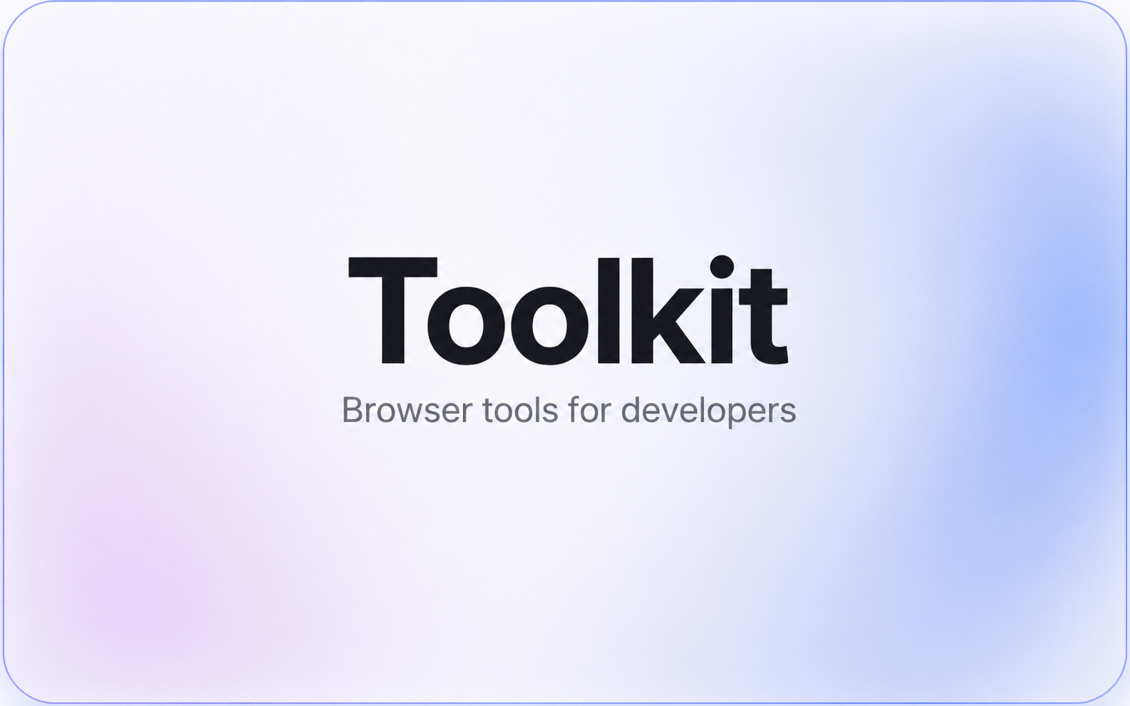 Browns Digital Toolkit — browser tools for developers
